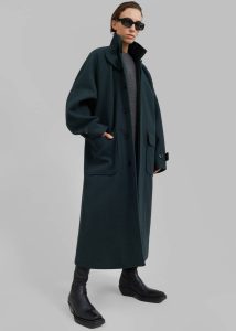 Outerwear Winifred Coat - Deep Teal Green The Frankie Shop Women