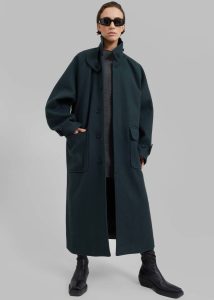 Outerwear Winifred Coat - Deep Teal Green The Frankie Shop Women - Image 3