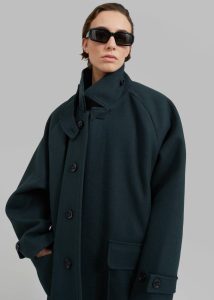 Outerwear Winifred Coat - Deep Teal Green The Frankie Shop Women - Image 5
