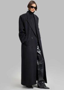 Outerwear Women Gaia Double Breasted Coat - Black Black The Frankie Shop