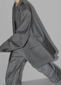Outerwear Women Grey Dee Maxi Oversized Blazer - Charcoal The Frankie Shop - Image 3