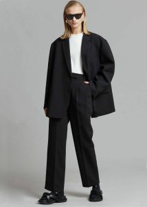 Outerwear Women The Frankie Shop Black Bea Blazer - Black - Image 3