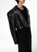 Outerwear Women The Frankie Shop Black Tidus Cropped Biker Jacket - Black - Image 5