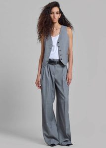 Outerwear Women The Frankie Shop Grey Jorae Vest - Grey - Image 2