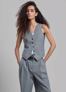 Outerwear Women The Frankie Shop Grey Jorae Vest - Grey