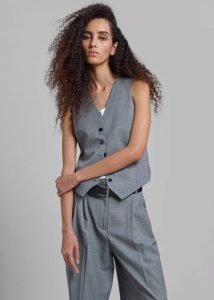 Outerwear Women The Frankie Shop Grey Jorae Vest - Grey - Image 3