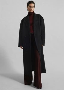 Outerwear Women Veonce Oversized Wool Coat - Black Black The Frankie Shop - Image 2