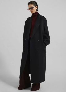 Outerwear Women Veonce Oversized Wool Coat - Black Black The Frankie Shop
