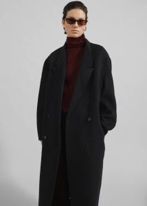 Outerwear Women Veonce Oversized Wool Coat - Black Black The Frankie Shop - Image 3