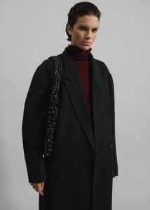 Outerwear Women Veonce Oversized Wool Coat - Black Black The Frankie Shop - Image 5