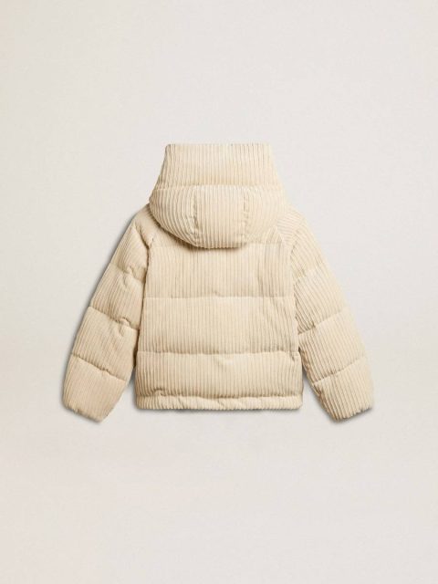 Padded Ecodown Jacket With Zip Fastening And Hood Coats & Jackets Women Golden Goose Papyrus - Image 2