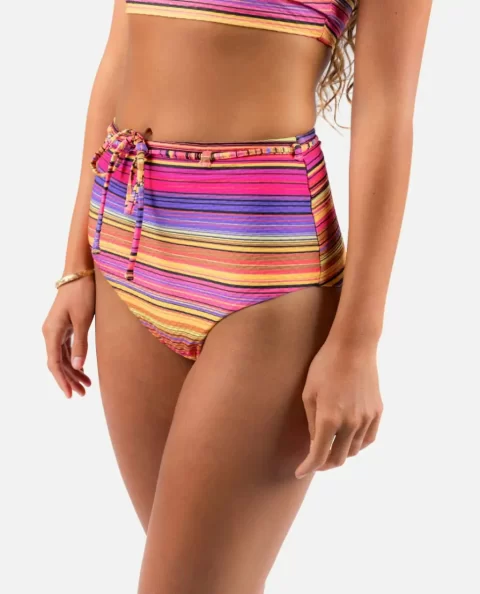 Palapa Hi Waist Cheeky Bikini Bottom Bikini Bottoms Rip Curl Women - Image 2