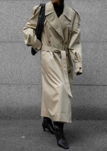 Pelly Trench - Beige The Frankie Shop Women Beige Outerwear