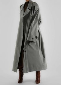 Pelly Trench - Sage Outerwear Green Women The Frankie Shop - Image 5