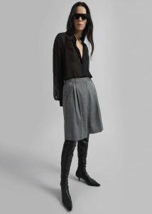 Peri Silk Georgette Shirt - Black Black Women Tops The Frankie Shop - Image 4
