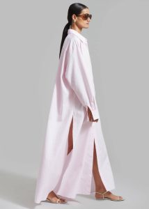 Pink Women The Frankie Shop Dresses Avery Shirt Dress - Petal - Image 2