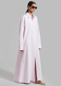 Pink Women The Frankie Shop Dresses Avery Shirt Dress - Petal - Image 4