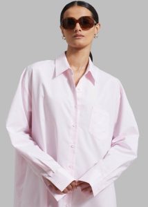 Pink Women The Frankie Shop Dresses Avery Shirt Dress - Petal - Image 5