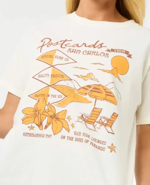 Postcards Relaxed Tee Rip Curl Tees & Tanks Women - Image 5