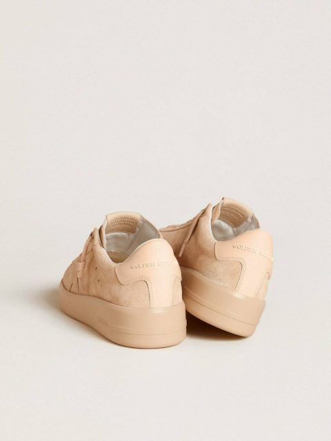 Purestar In Suede With Suede Star And Light Pink Leather Heel Tab Golden Goose Women Purestar - Image 4