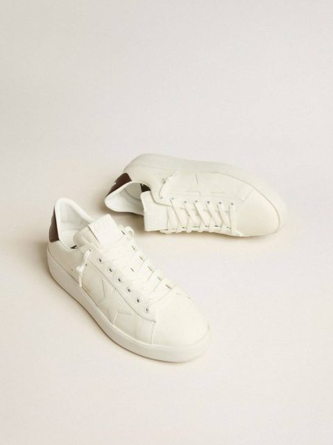Purestar Purestar With White Star And Burgundy Lizard-Print Heel Tab Optical White Men Golden Goose - Image 2