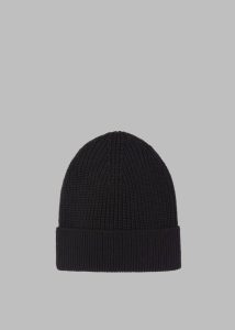 Purple Amo Wool Beanie - Dark Plum Headwear Men The Frankie Shop - Image 2