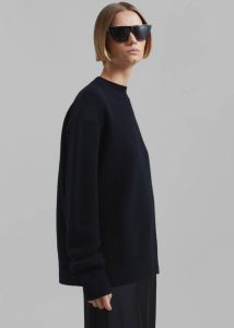 Rafaela Padded Knit Sweater - Black The Frankie Shop Knitwear Black Women - Image 5