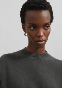Rafaela Padded Knit Sweater - Light Khaki The Frankie Shop Green Women Knitwear - Image 5