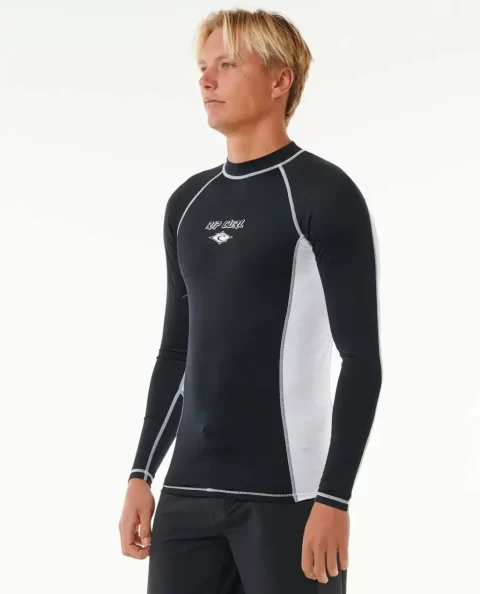 Rash Guards Fade Out Uv Long Sleeve Rash Guard Mens Rip Curl - Image 2