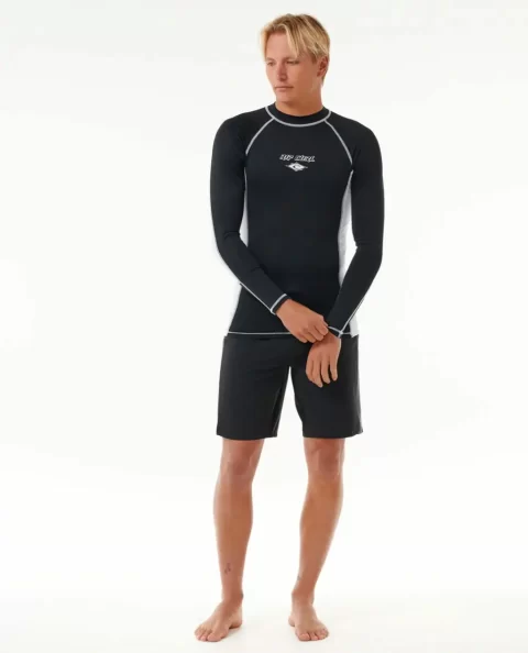 Rash Guards Fade Out Uv Long Sleeve Rash Guard Mens Rip Curl - Image 4