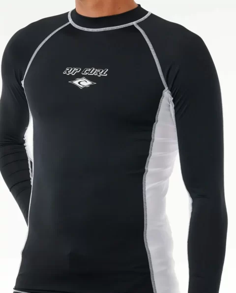 Rash Guards Fade Out Uv Long Sleeve Rash Guard Mens Rip Curl - Image 5