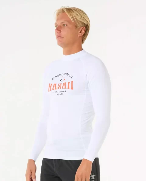 Rash Guards Hawaii Upf Performance Long Sleeve Rash Guard Mens Rip Curl - Image 2