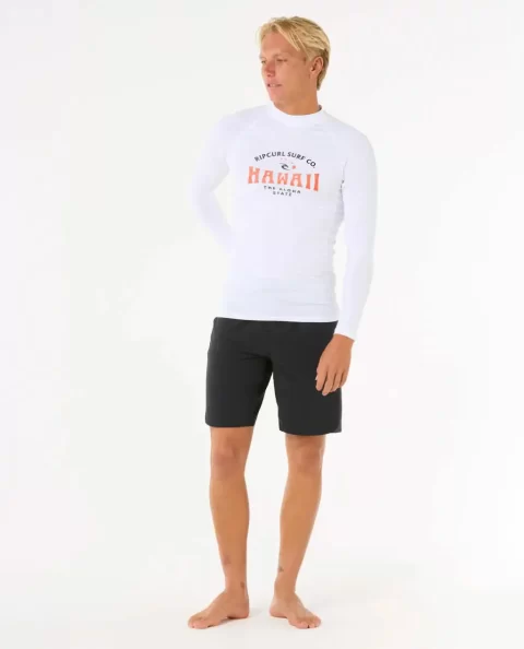Rash Guards Hawaii Upf Performance Long Sleeve Rash Guard Mens Rip Curl - Image 4
