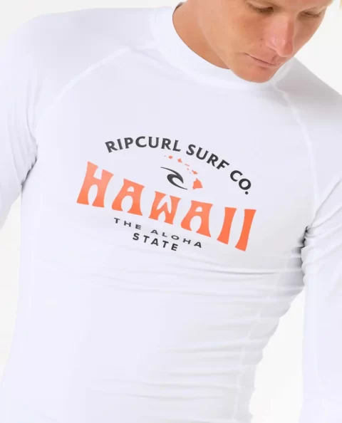 Rash Guards Hawaii Upf Performance Long Sleeve Rash Guard Mens Rip Curl - Image 5