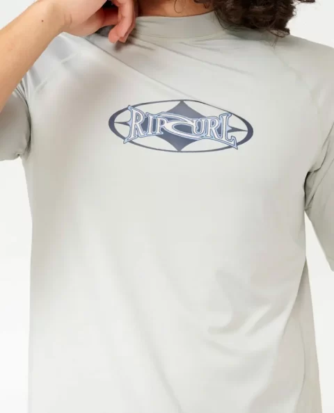 Rash Guards Mens Heritage Oval Upf Short Sleeve Rash Guard Rip Curl - Image 5