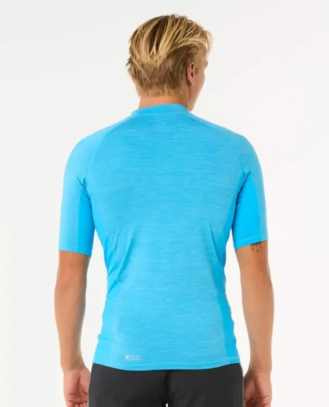 Rash Guards Mens Rip Curl Dawn Patrol Uv Short Sleeve Rash Guard - Image 3