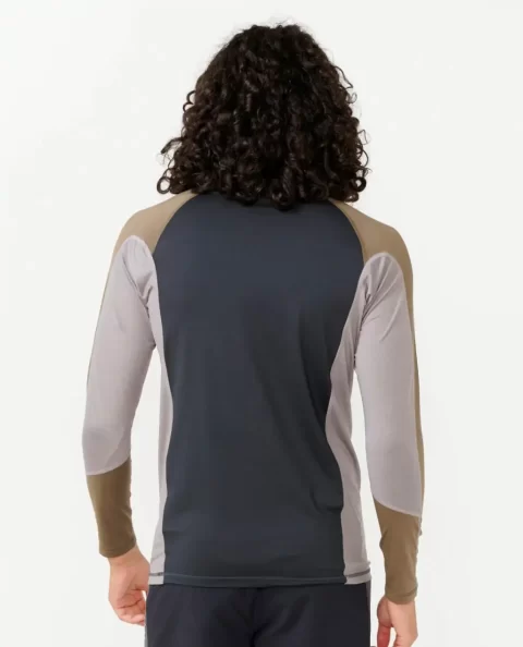 Rash Guards Mens Rip Curl Drive Uv Long Sleeve Rash Guard - Image 3
