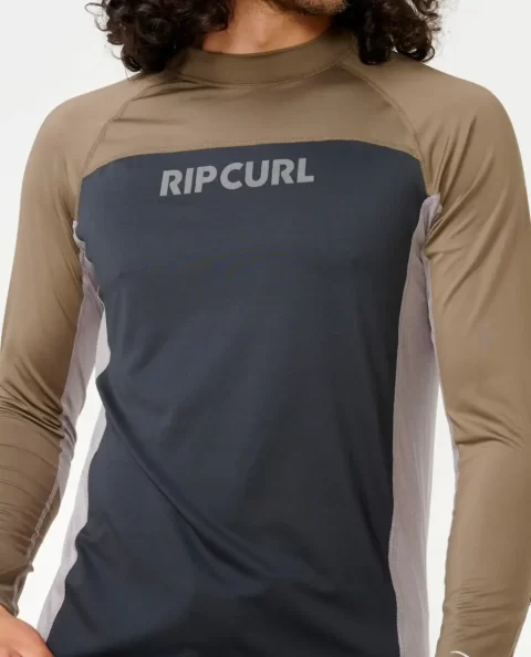 Rash Guards Mens Rip Curl Drive Uv Long Sleeve Rash Guard - Image 5