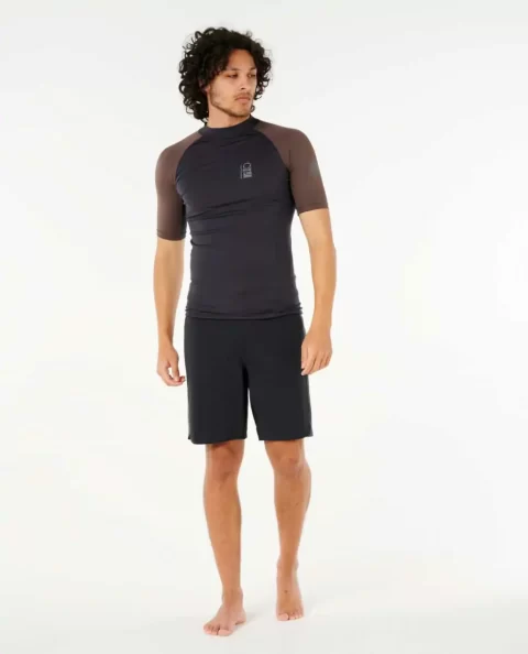Rash Guards Mens Rip Curl Search Upf Performance Short Sleeve Rash Guard - Image 4
