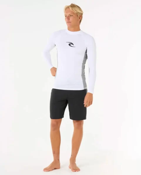 Rash Guards Mens Waves Uv Long Sleeve Rash Guard Rip Curl - Image 4