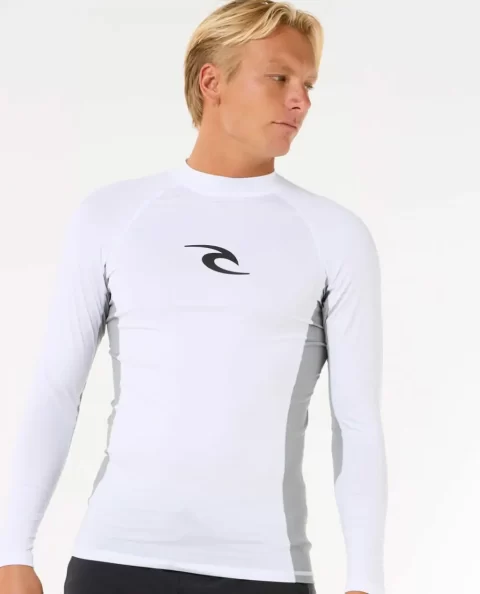 Rash Guards Mens Waves Uv Long Sleeve Rash Guard Rip Curl