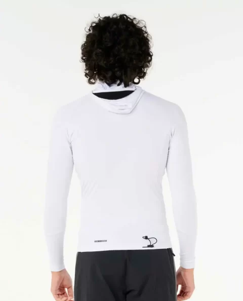 Rash Guards Rip Curl Search Upf Performance Long Sleeve Hood Mens - Image 2