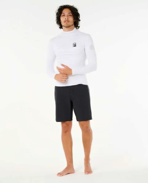 Rash Guards Rip Curl Search Upf Performance Long Sleeve Hood Mens - Image 4