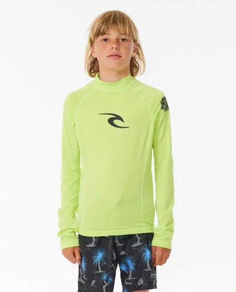 Rash Guards & Vest Brand Wave Uv Long Sleeve Rash Guard Rip Curl Kids