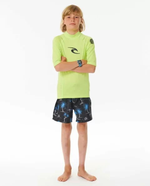 Rash Guards & Vest Kids Brand Wave Uv Short Sleeve Rash Guard Rip Curl - Image 4