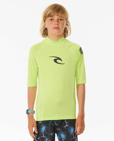 Rash Guards & Vest Kids Brand Wave Uv Short Sleeve Rash Guard Rip Curl