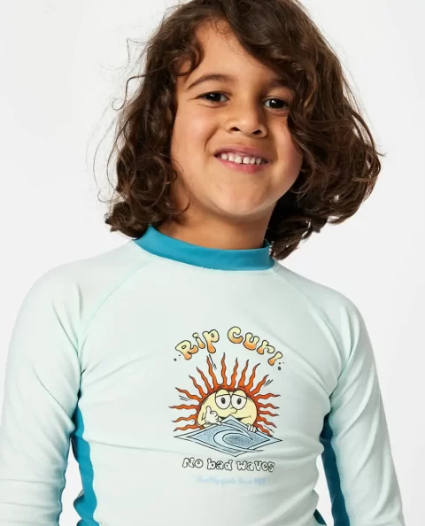 Rash Guards & Vest Rip Curl Kids Tubes Upf Long Sleeve - Image 4