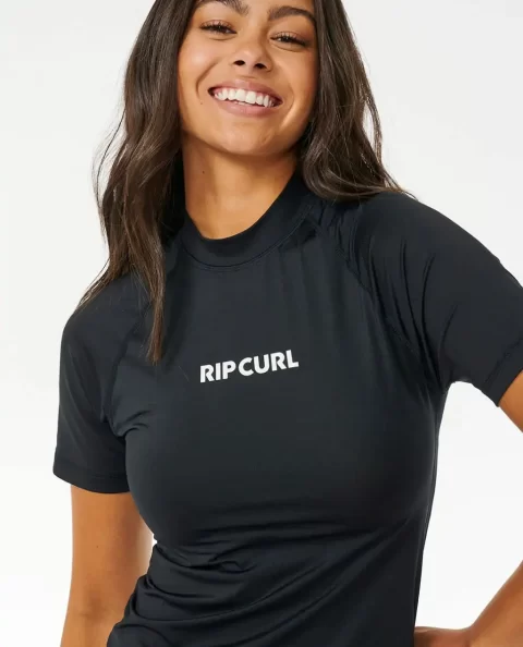 Rash Guards Women Rip Curl Classic Surf Short Sleeve Uv Rash Guard