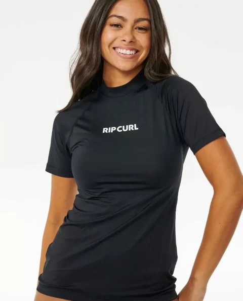 Rash Guards Women Rip Curl Classic Surf Short Sleeve Uv Rash Guard - Image 5