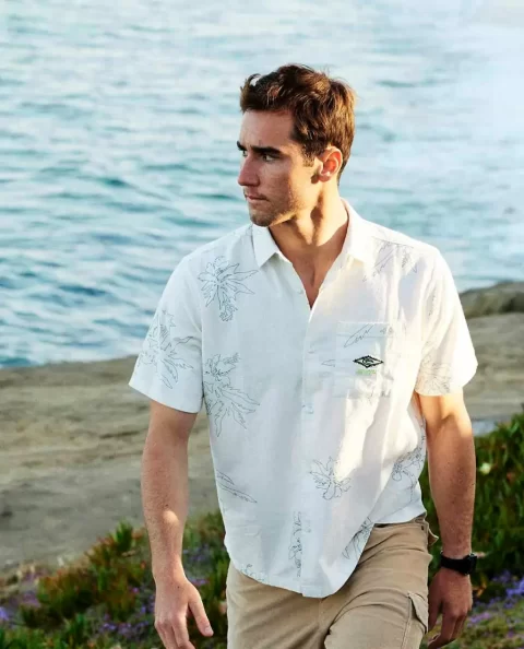 Raw Energy Short Sleeve Shirt Rip Curl Mens Shirts & Flannels